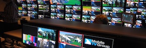 MTVG exhibe en NAB su imponente unidad móvil 4K dotada de cámaras Grass Valley y ópticas Fujinon