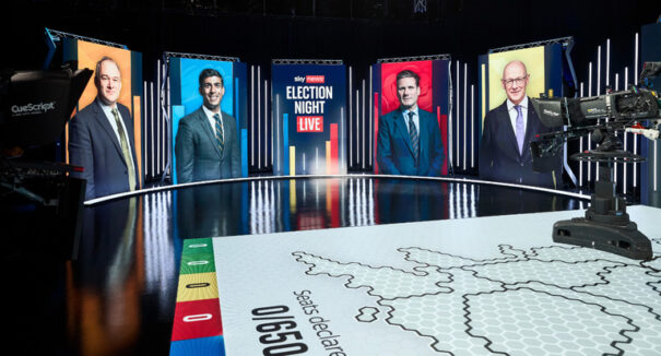 Sky News - cobertura electoral - estudio deporte - inmersiva