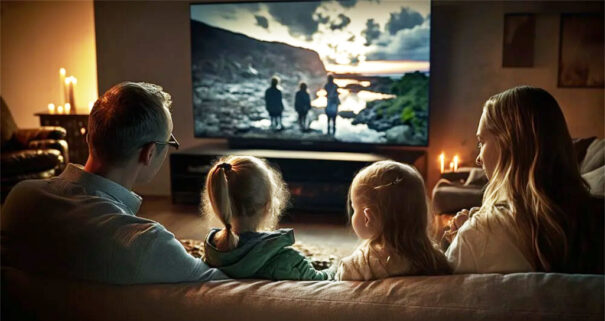 TV Lineal - Familia viendo televisión - (Foto: Atresmedia Publicidad)
