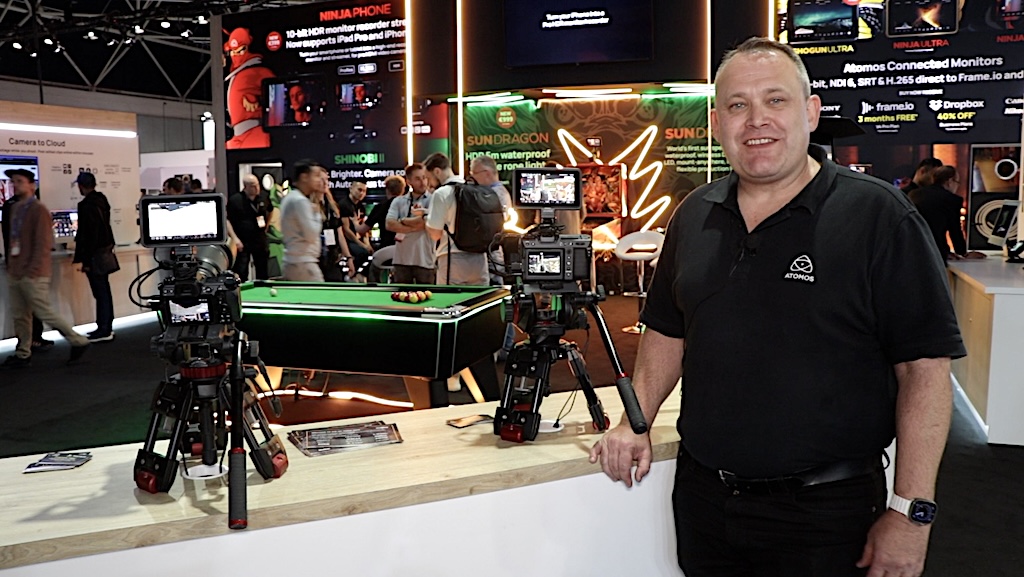 Jeromy Young, CEO von Atomos, auf der IBC 2024