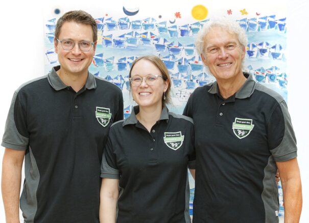 Maximilian Blanck,  Marie-Kathrin Huber y Rainer Blanck