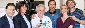 Eduardo Campoy shoots 'Solos', his 100th film