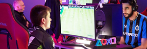 The Epro League of Dazn, produced from a study of 1000 m2 equipped with Blackmagic
